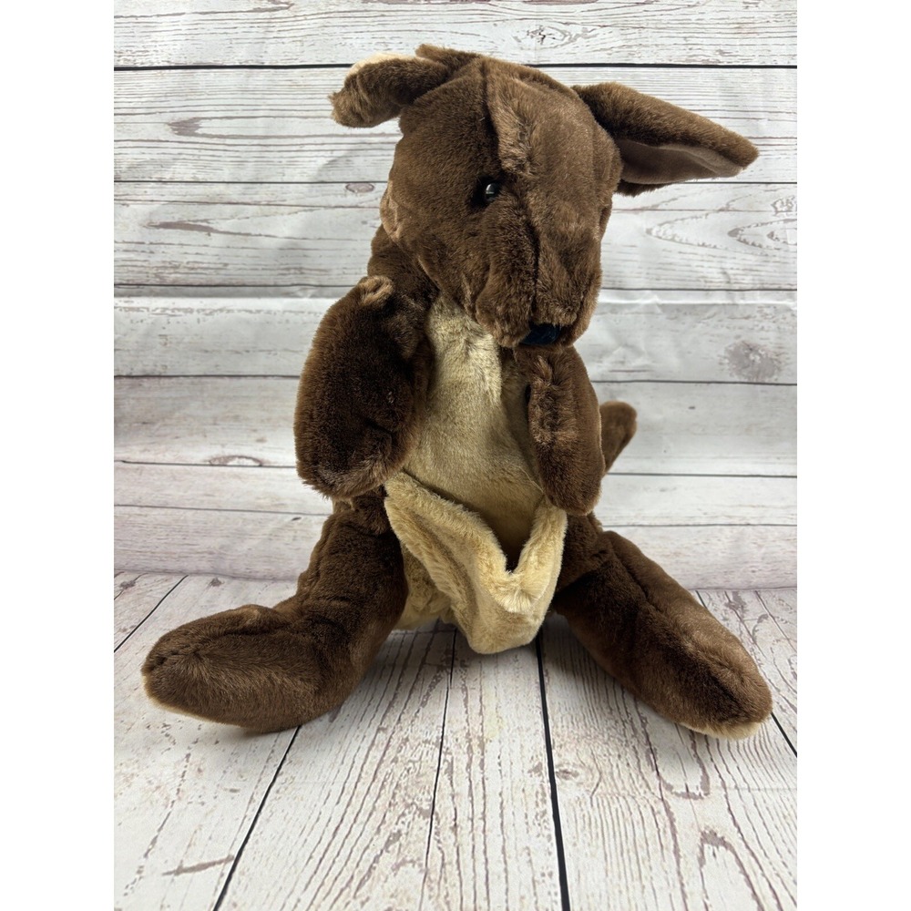 FOLKMANIS Large Plush Kangaroo Hand Puppet "Folktails" 18" Tall ~ No Baby Joey